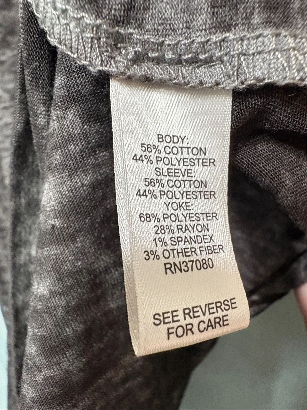 Cato Dark Gray Long Sleeve 